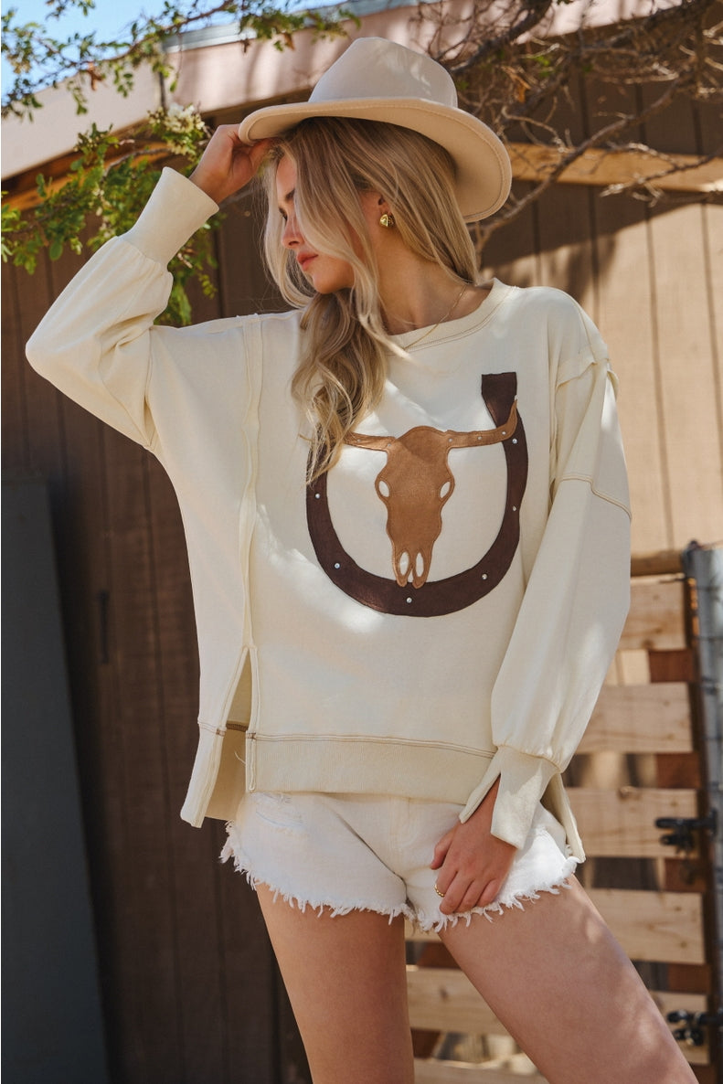 Bull Skull Sweatshirt