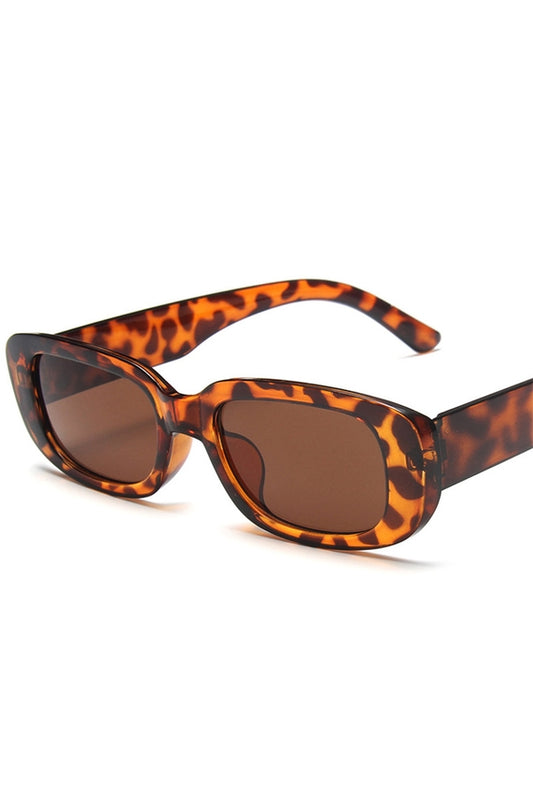 Leopard Square Sunglasses