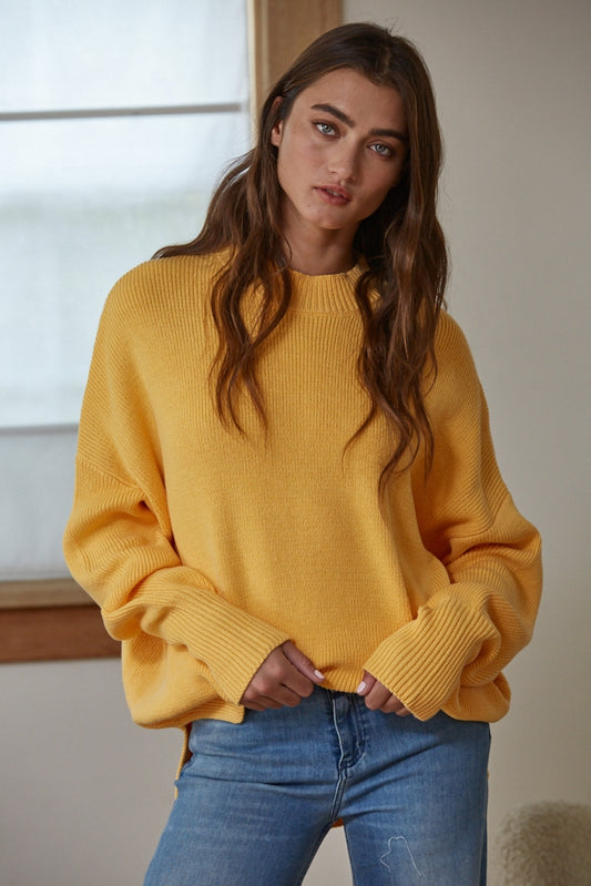 Oversized Creamy Orange Sweater