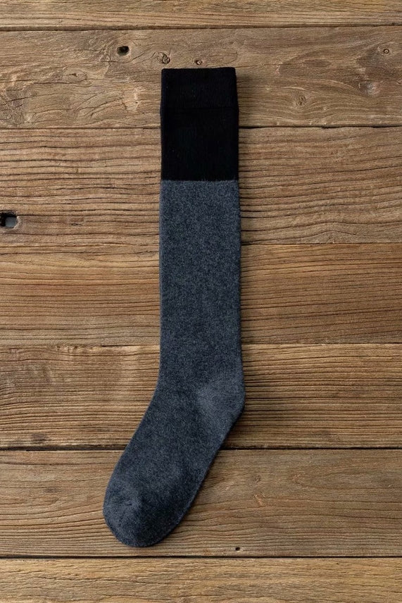 Dark Grey Knee High Sock