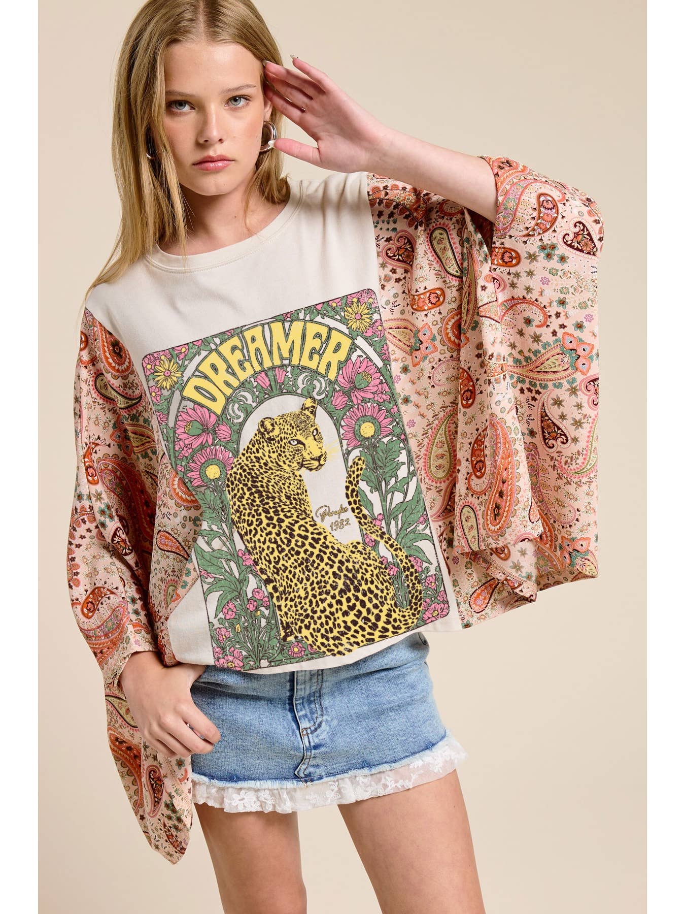 Leopard Dreamer Kaftan Tee
