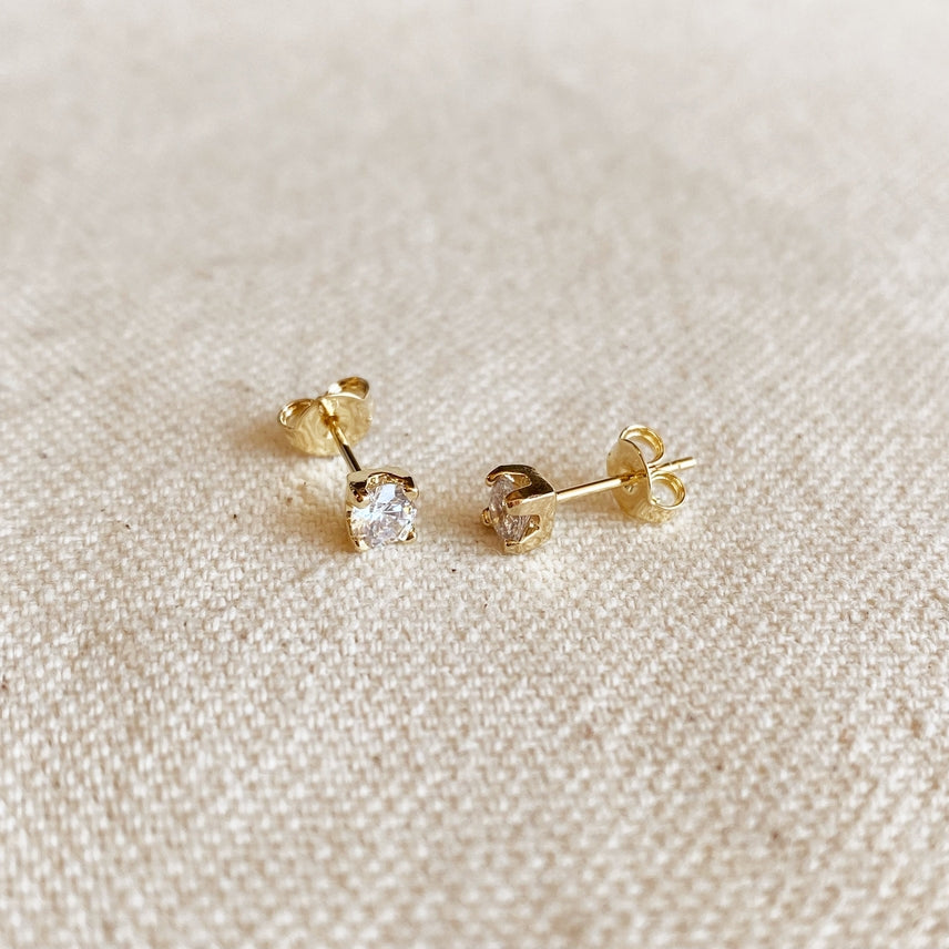 Cubic Zirconia Studs