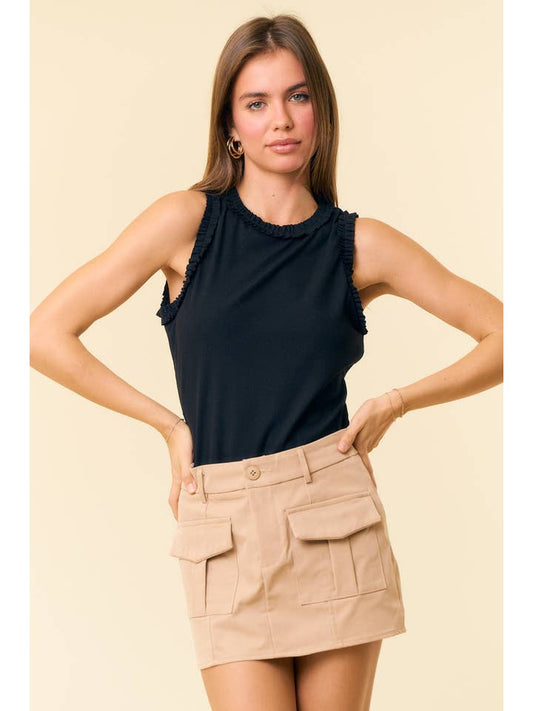 Ruffle Rib Tank