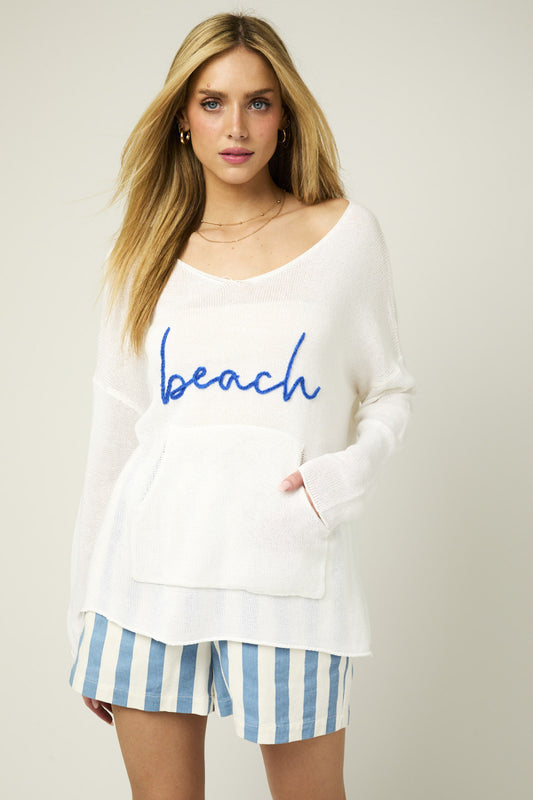 Over Size Beach Sweater